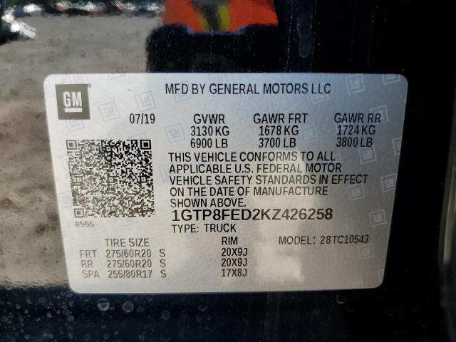 1GTP8FED2KZ426258 GMC Sierra C1500 Denali