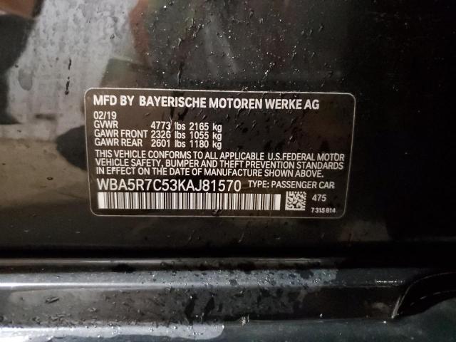 WBA5R7C53KAJ81570 BMW 3 Series 330XI 12