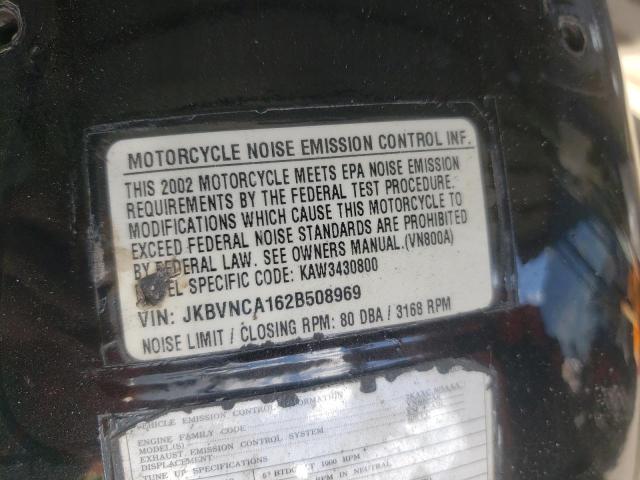 2002 KAWASAKI VN800 - JKBVNCA162B508969