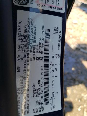 3FADP4BJ0GM173234 Ford FIESTA SE