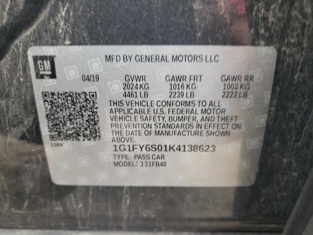 2019 CHEVROLET BOLT EV LT - 1G1FY6S01K4138623