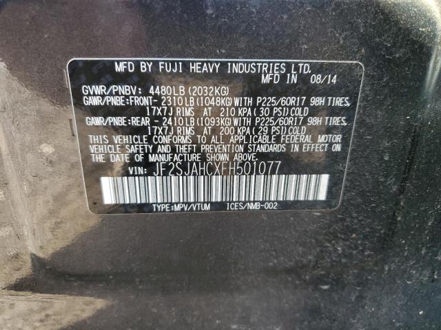 JF2SJAHCXFH501077 Subaru Forester 2.5i Limited