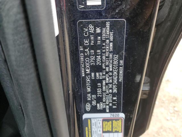 3KPF34AD3KE018092 KIA Forte Gt Line