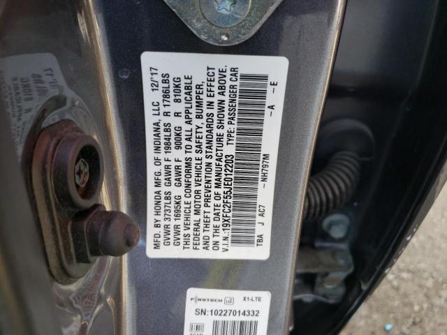 2018 HONDA CIVIC LX - 19XFC2F55JE012203