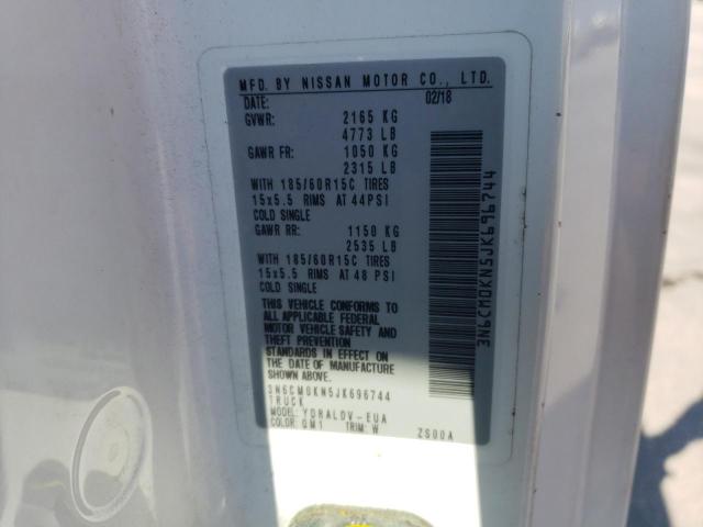 3N6CM0KN5JK696744 Nissan NV200 2.5S