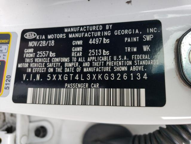5XXGT4L3XKG326134 KIA Optima Lx
