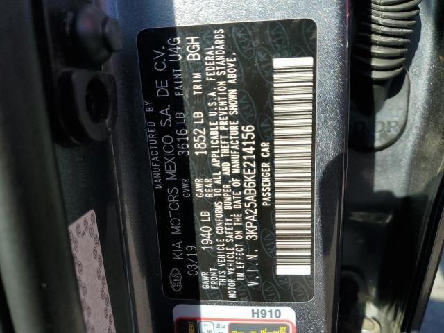 2019 KIA RIO S - 3KPA25AB6KE214156