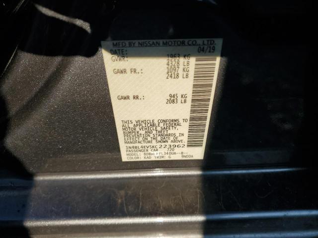 1N4BL4EV5KC223962 Nissan ALTIMA SL