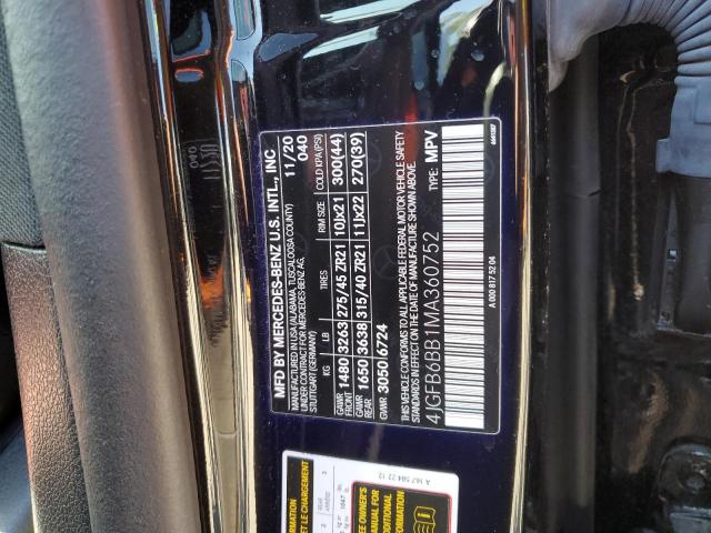 4JGFB6BB1MA360752 Mercedes-Benz Gle Amg 53 4matic