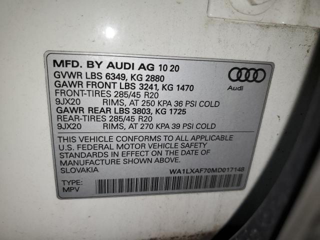 WA1LXAF70MD017148 2021 AUDI Q7, photo no. 14