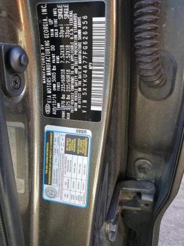 5XYKU4A77FG626356 KIA SORENTO EX