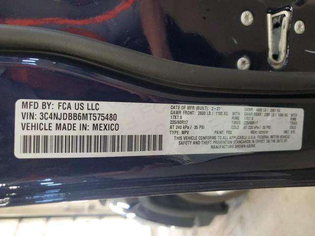 2021 JEEP COMPASS LA - 3C4NJDBB6MT575480