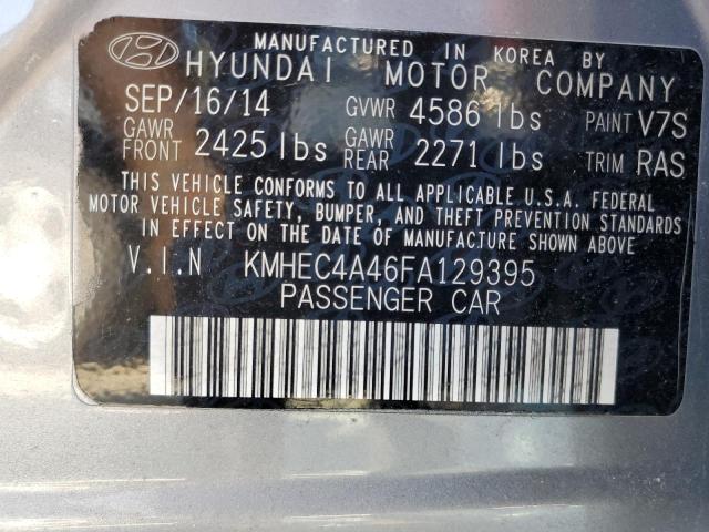 KMHEC4A46FA129395 | 2015 Hyundai sonata hybrid