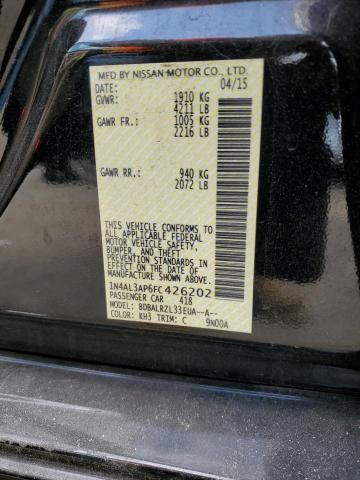 1N4AL3AP6FC426202 Nissan ALTIMA 2.5