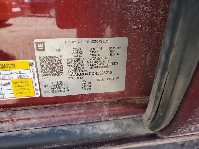 2017 BUICK ENCLAVE - 5GAKRBKDXHJ325210