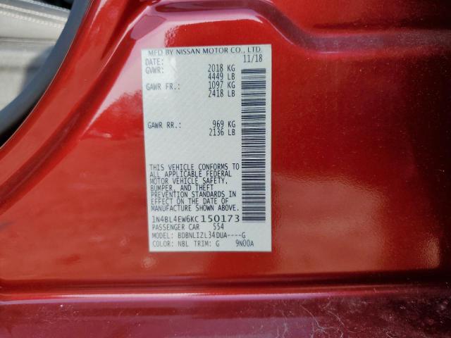 1N4BL4EW6KC150173 Nissan ALTIMA SL