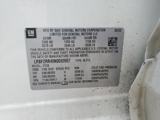 2022 BUICK ENVISION A LRBFZRR49ND069987