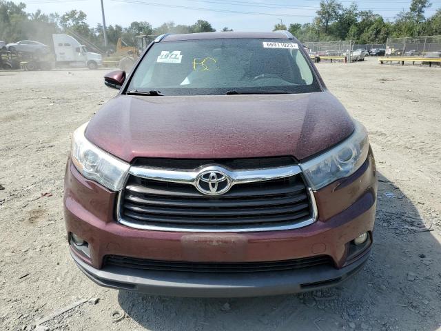 VIN 5TDJKRFH4FS191072 2015 Toyota Highlander, Xle no.5