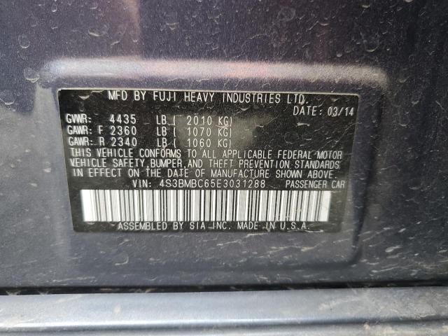 4S3BMBC65E3031288 Subaru Legacy 2.5i Premium