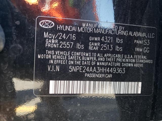 5NPE24AA3HH449363 Hyundai SONATA ECO