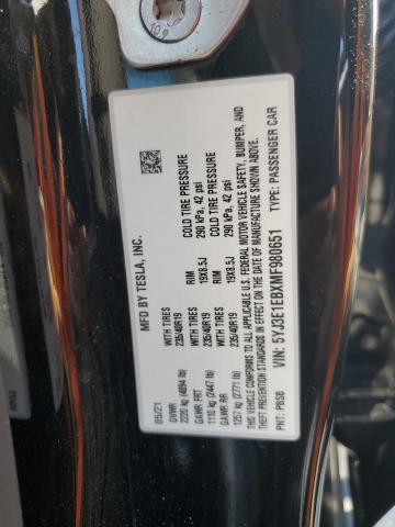 5YJ3E1EBXMF980651 Tesla Model 3  13