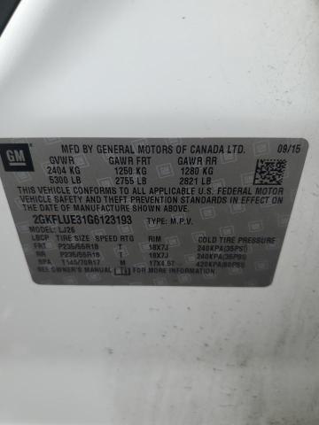 2GKFLUE31G6123193 GMC Terrain Slt