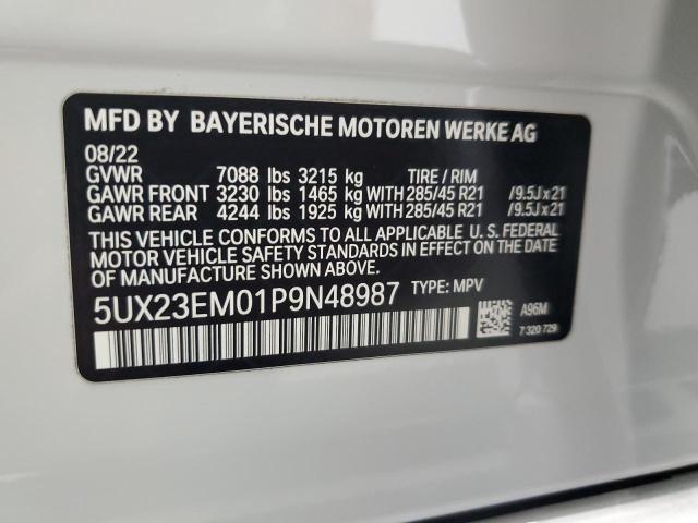 VIN 5UX23EM01P9N48987 2023 BMW X7, Xdrive40I no.13