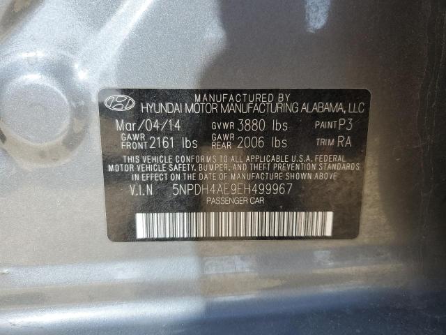 5NPDH4AE9EH499967 Hyundai ELANTRA SE