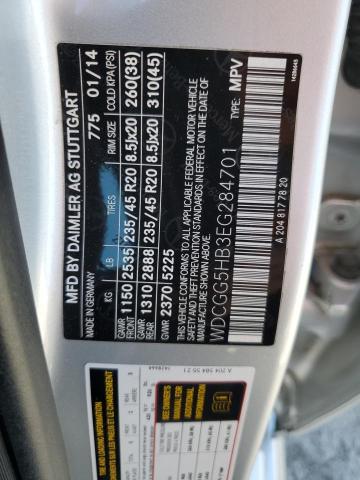 WDCGG5HB3EG284701 Mercedes-Benz GLK 350