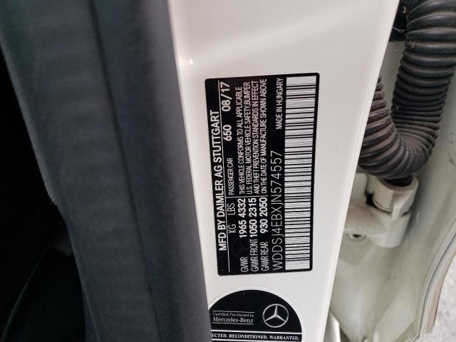 WDDSJ4EBXJN574557 Mercedes-Benz CLA 250
