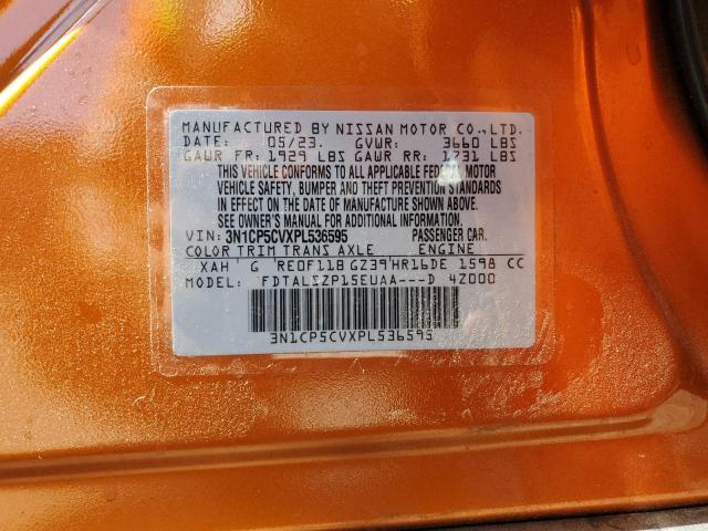 3N1CP5CVXPL536595 Nissan KICKS SV