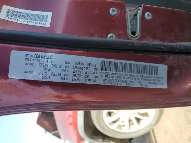 1C4PJLCX3KD145700 Jeep Cherokee Latitude