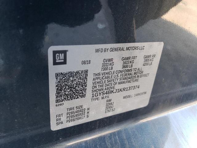 2019 CADILLAC ESCALADE L - 1GYS4BKJ1KR137374