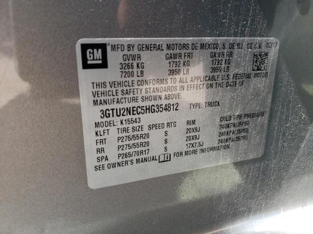 3GTU2NEC5HG354812 GMC Sierra K1500 Slt