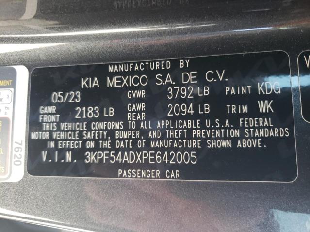 3KPF54ADXPE642005 KIA Forte Gt Line