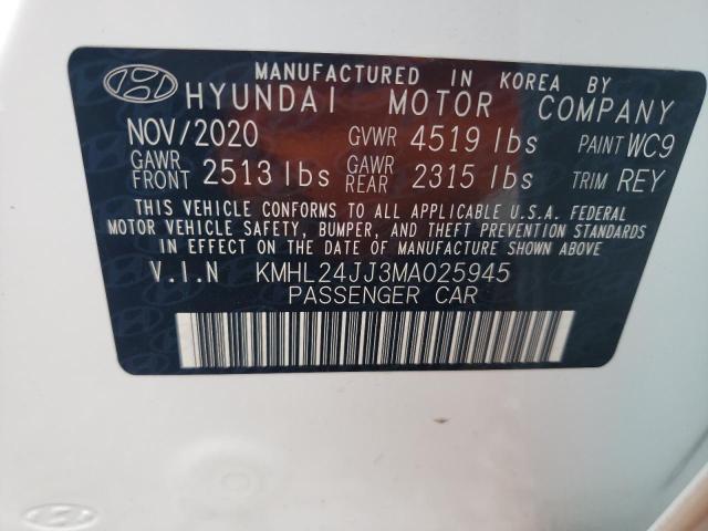 Hyundai SONATA HYBRID 2021 KMHL24JJ3MA025945 Thumbnail 12