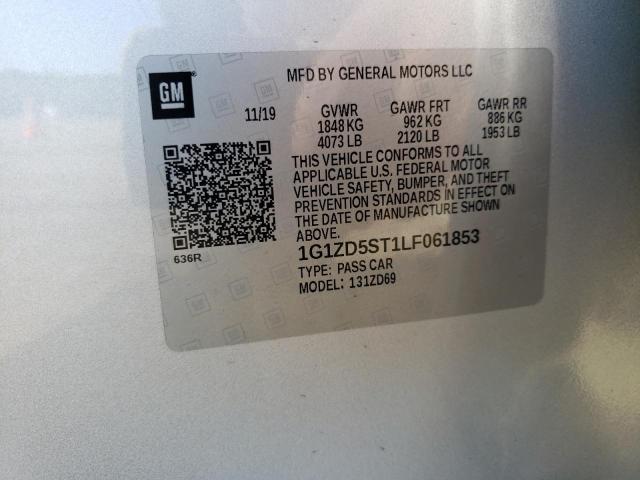2020 CHEVROLET MALIBU LT - 1G1ZD5ST1LF061853
