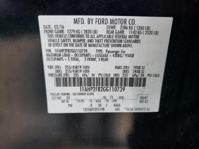 1FAHP2F82GG110739 Ford Taurus Limited