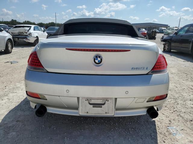 VIN: WBAEK13597CN81937 Auction: COPART Lot: 67999543 Location: FL - PUNTA GORDA SOUTH WBAEK13597CN81937 BMW 6 SERIES 2007 SILVER Photo 6