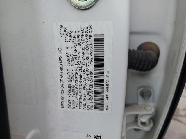 1HGCV1F13LA045194 Honda Accord LX 12