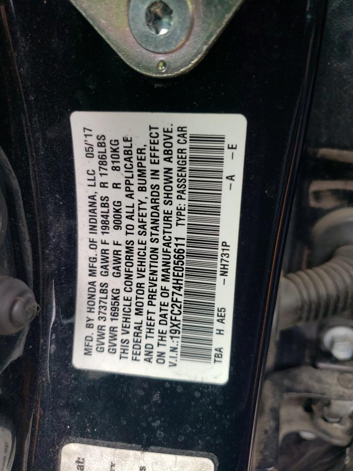 19XFC2F74HE056611 HONDA CIVIC 2017