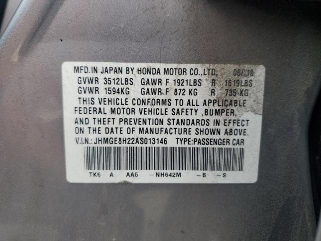 JHMGE8H22AS013146 2010 Honda Fit