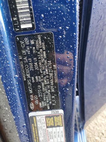 3KPF44AC2ME274764 KIA FORTE GT