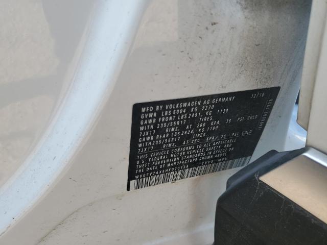 2017 VOLKSWAGEN TIGUAN WOL - WVGSV7AX5HK020139