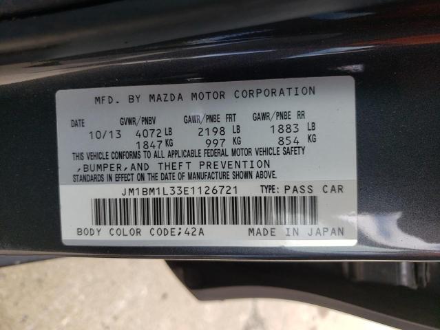 JM1BM1L33E1126721 Mazda 3 TOURING