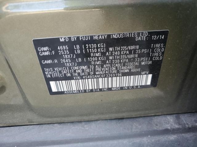 4S4BSANC6F3269196 Subaru Outback 2.5i Limited