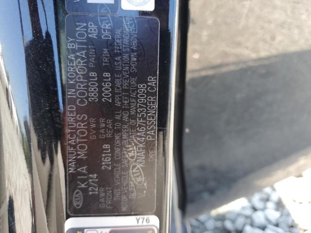 KNAFK4A67F5379098 KIA FORTE LX