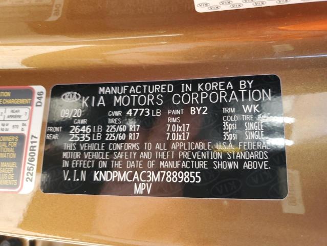 KNDPMCAC3M7889855 KIA Sportage Lx