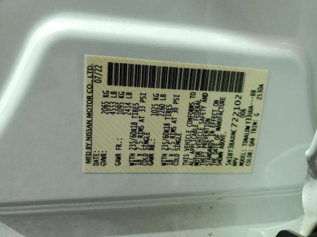 5N1BT3BAXNC722102 Nissan ROGUE SV