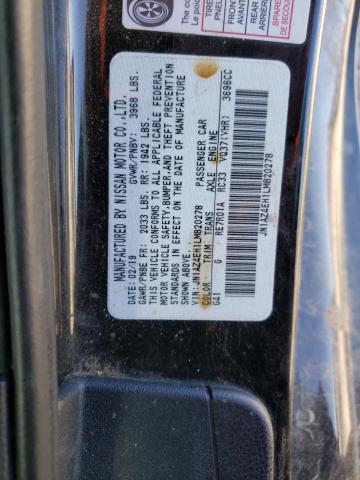 JN1AZ4EH1LM820278 Nissan 370Z BASE
